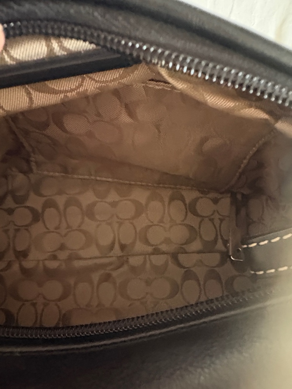 Coach Black Leather 9” Mini Bag - Picture 4 of 4